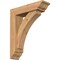 Ekena Millwork Thorton Traditional Smooth Bracket w/ Offset Brace, Western Red Cedar, 5 1/2"W x 20"D x 24"H BKT0604X20X24THR01SWR - alternate 1